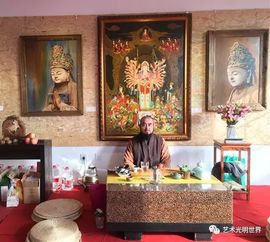 石窟之美 釋禪雪油畫(huà)作品亮相2017第二屆東莞國(guó)際佛事文化用品展